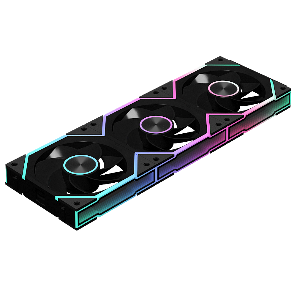 Nollie FAN GC120 ARGB Cooling Fan Modular Stackable Splicing PWM Silent 120mm RGB Fans