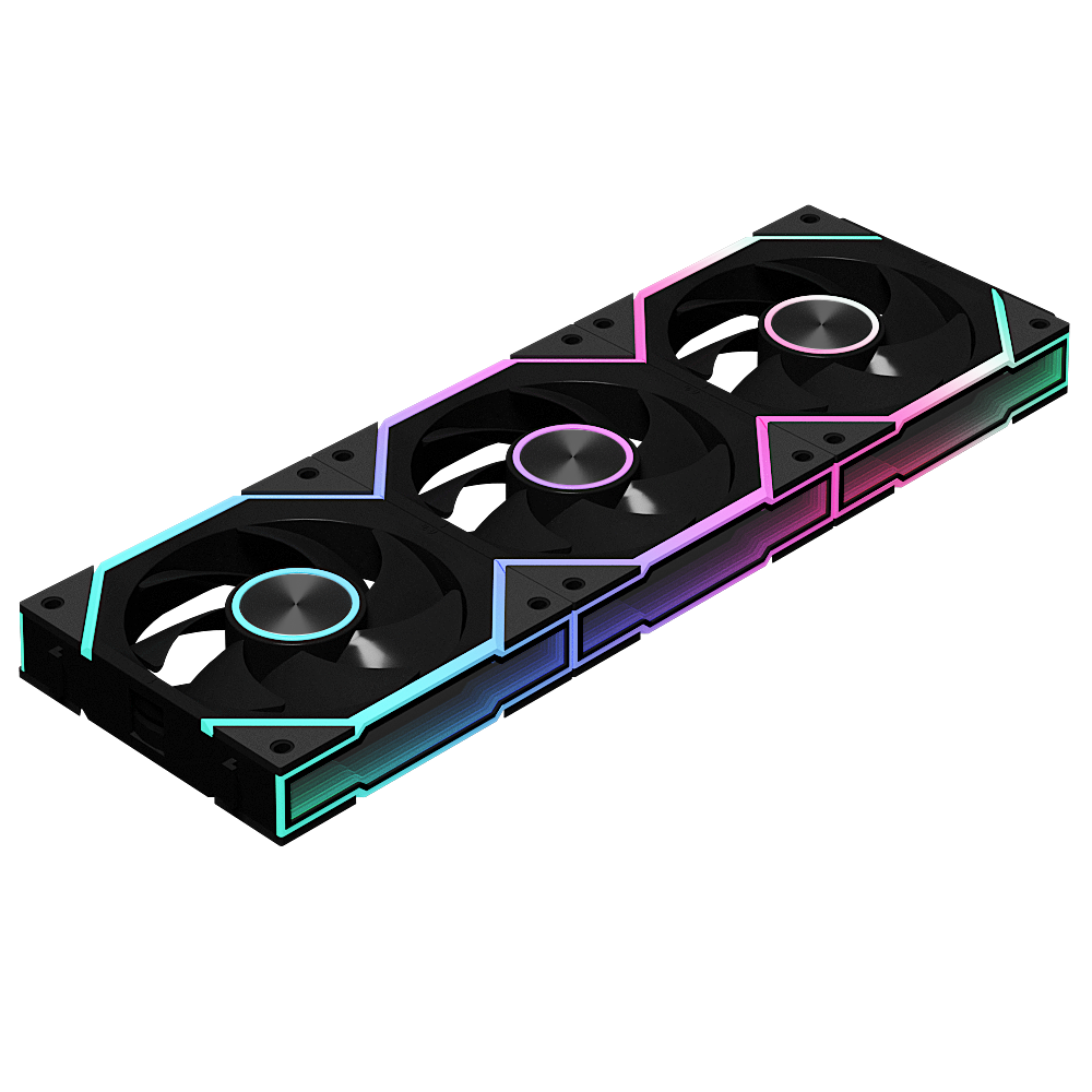 Nollie FAN GC120 ARGB Cooling Fan Modular Stackable Splicing PWM Silent 120mm RGB Fans