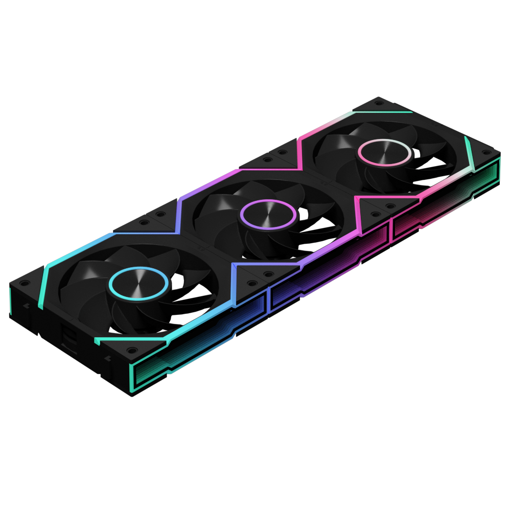 Nollie FAN GC120 ARGB Cooling Fan Modular Stackable Splicing PWM Silent 120mm RGB Fans 26LED